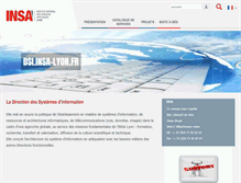 Tablet Screenshot of dsi.insa-lyon.fr