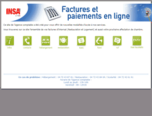 Tablet Screenshot of paiement.insa-lyon.fr